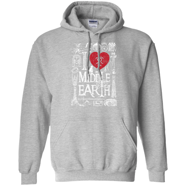 Sweatshirts Sport Grey / S I Love Middle Earth Pullover Hoodie