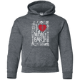 Sweatshirts Dark Heather / YS I Love Middle Earth Youth Hoodie
