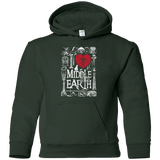Sweatshirts Forest Green / YS I Love Middle Earth Youth Hoodie