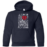 Sweatshirts Navy / YS I Love Middle Earth Youth Hoodie
