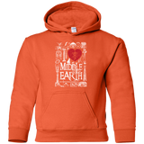 Sweatshirts Orange / YS I Love Middle Earth Youth Hoodie