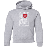Sweatshirts Sport Grey / YS I Love Middle Earth Youth Hoodie