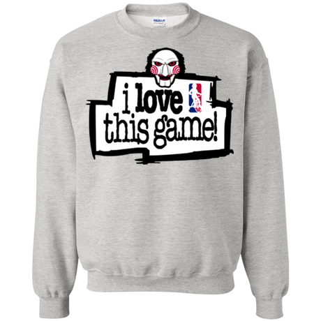 Sweatshirts Ash / Small I Love This Game Crewneck Sweatshirt
