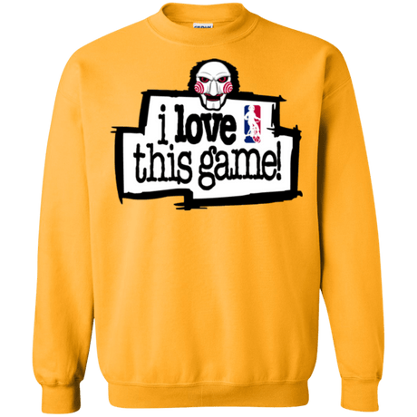 Sweatshirts Gold / Small I Love This Game Crewneck Sweatshirt