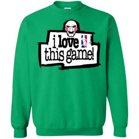 Sweatshirts Irish Green / Small I Love This Game Crewneck Sweatshirt