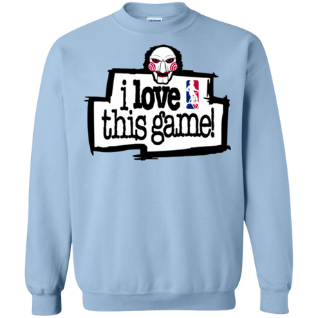Sweatshirts Light Blue / Small I Love This Game Crewneck Sweatshirt