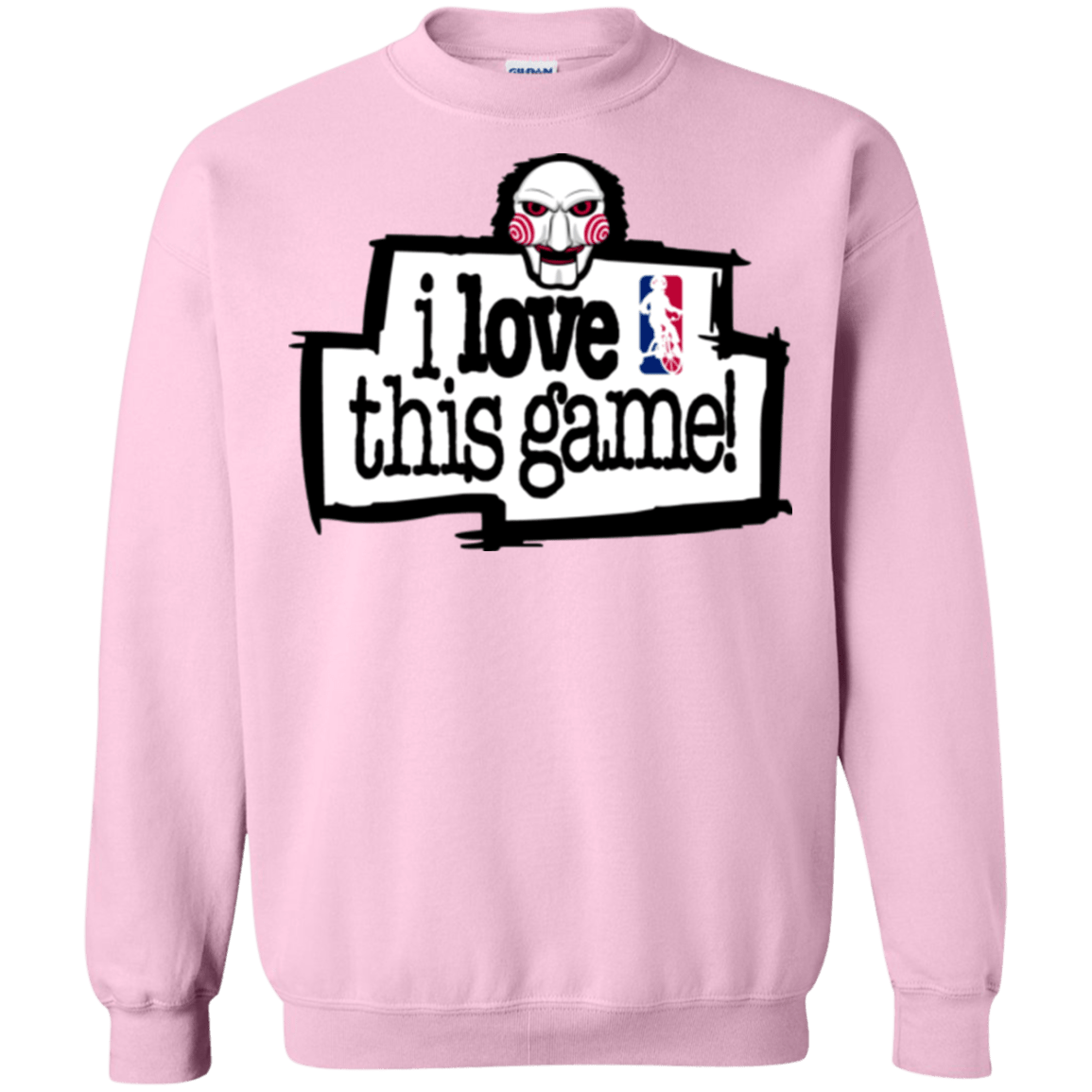 Sweatshirts Light Pink / Small I Love This Game Crewneck Sweatshirt