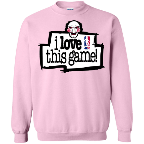 Sweatshirts Light Pink / Small I Love This Game Crewneck Sweatshirt