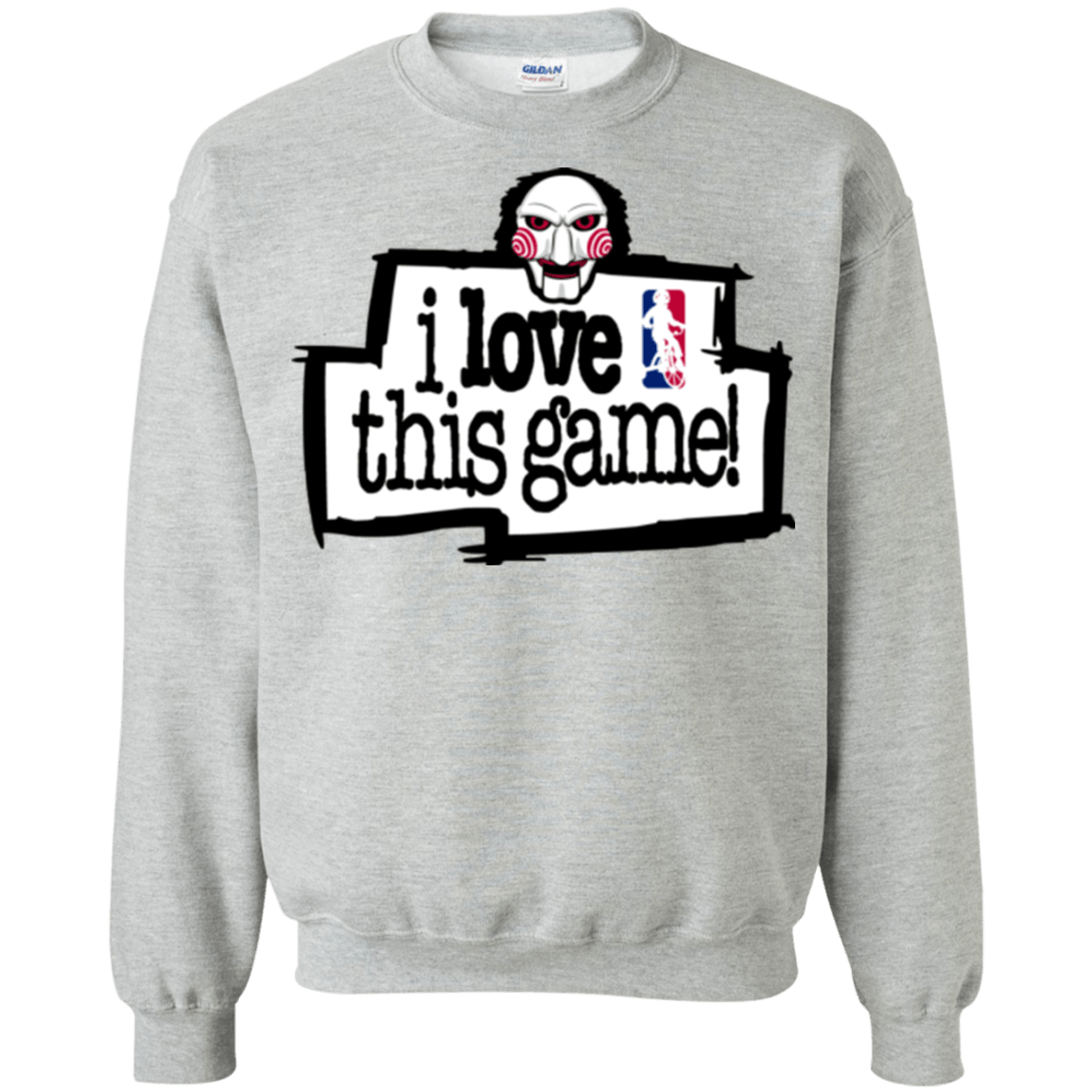 Sweatshirts Sport Grey / Small I Love This Game Crewneck Sweatshirt