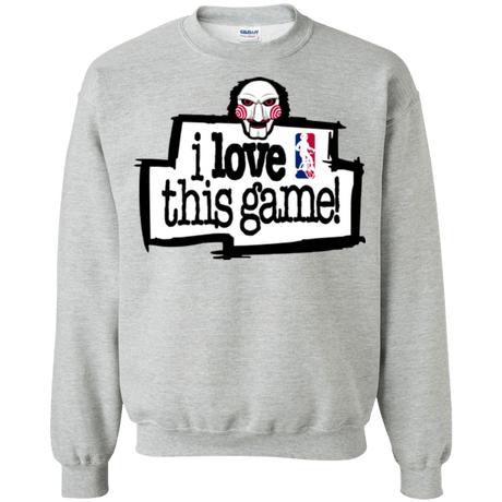 Sweatshirts Sport Grey / Small I Love This Game Crewneck Sweatshirt