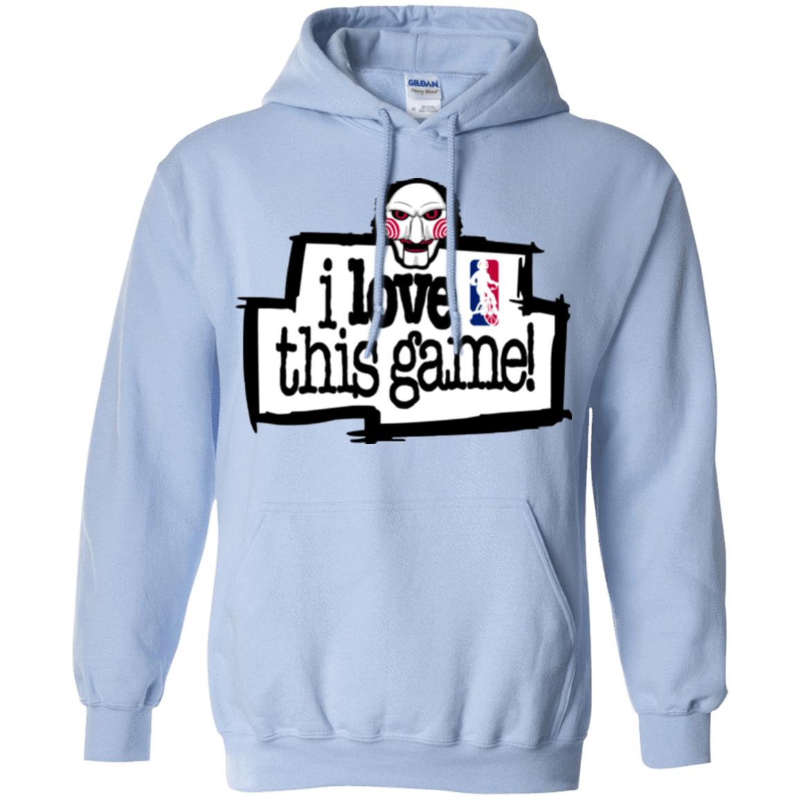 Sweatshirts Light Blue / Small I Love This Game Pullover Hoodie