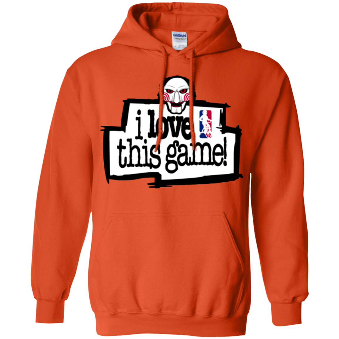 Sweatshirts Orange / Small I Love This Game Pullover Hoodie