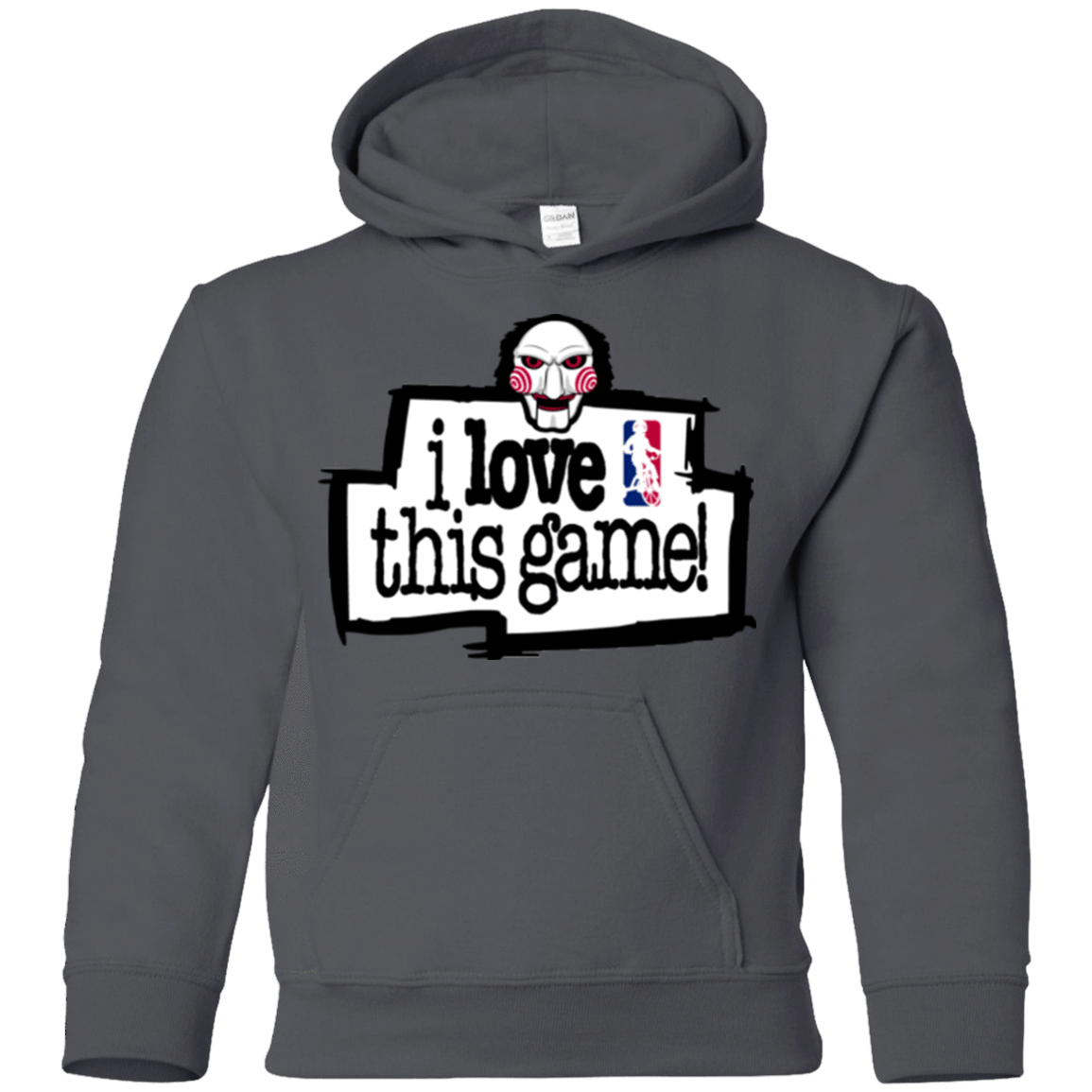 Sweatshirts Charcoal / YS I Love This Game Youth Hoodie