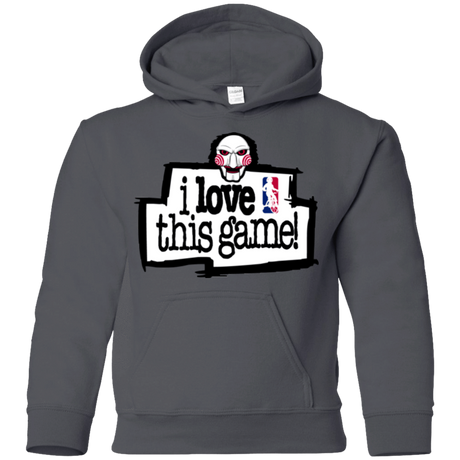 Sweatshirts Charcoal / YS I Love This Game Youth Hoodie