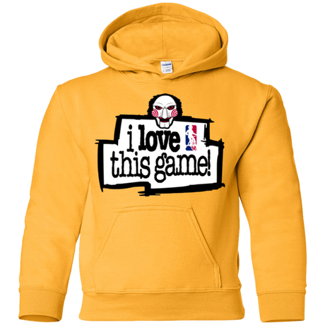 Sweatshirts Gold / YS I Love This Game Youth Hoodie