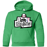 Sweatshirts Irish Green / YS I Love This Game Youth Hoodie