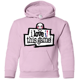 Sweatshirts Light Pink / YS I Love This Game Youth Hoodie