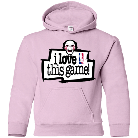 Sweatshirts Light Pink / YS I Love This Game Youth Hoodie