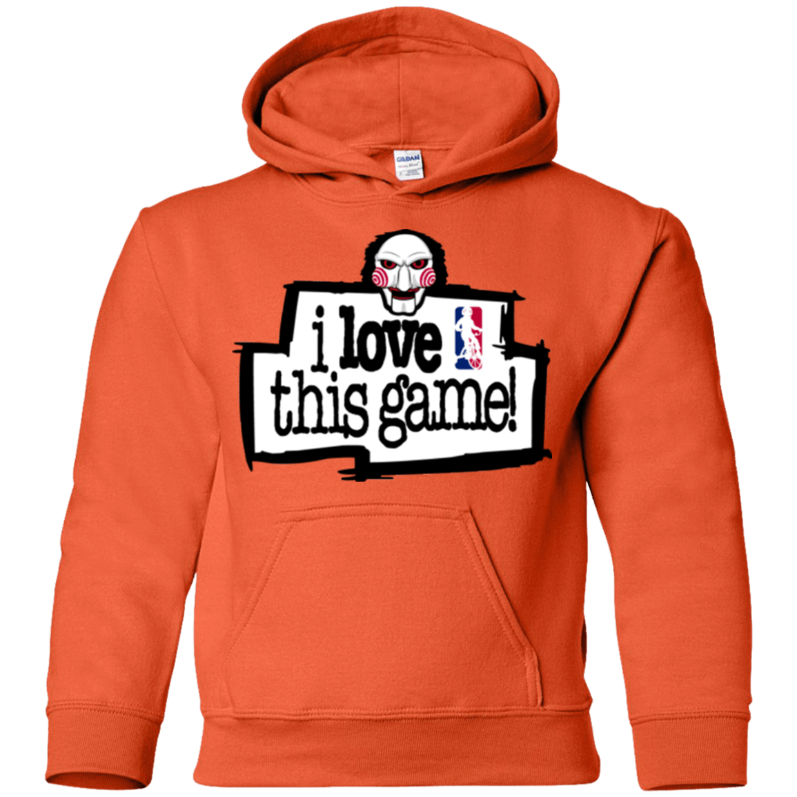 Sweatshirts Orange / YS I Love This Game Youth Hoodie