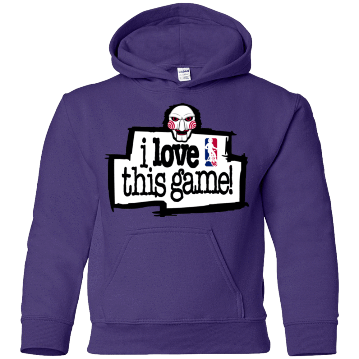 Sweatshirts Purple / YS I Love This Game Youth Hoodie
