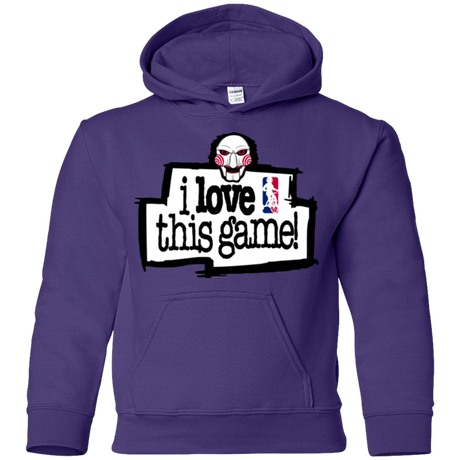 Sweatshirts Purple / YS I Love This Game Youth Hoodie