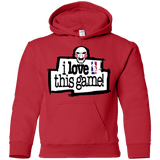 Sweatshirts Red / YS I Love This Game Youth Hoodie