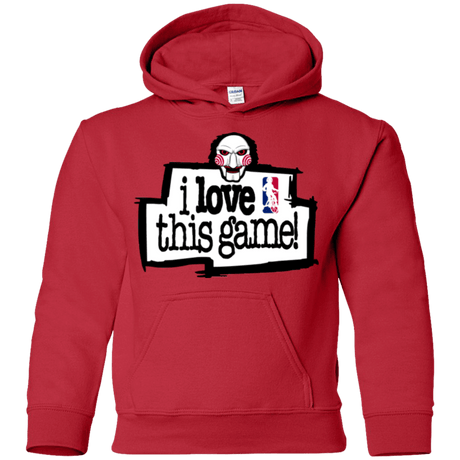 Sweatshirts Red / YS I Love This Game Youth Hoodie
