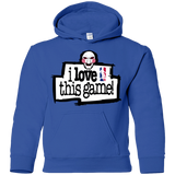 Sweatshirts Royal / YS I Love This Game Youth Hoodie
