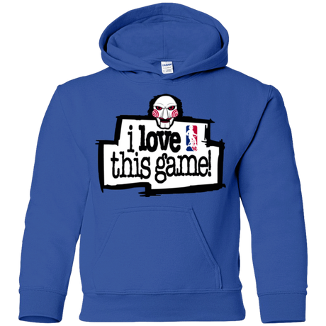 Sweatshirts Royal / YS I Love This Game Youth Hoodie