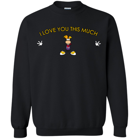 Sweatshirts Black / S I Love You This Much Crewneck Sweatshirt