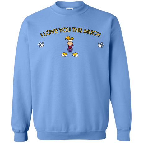 Sweatshirts Carolina Blue / S I Love You This Much Crewneck Sweatshirt