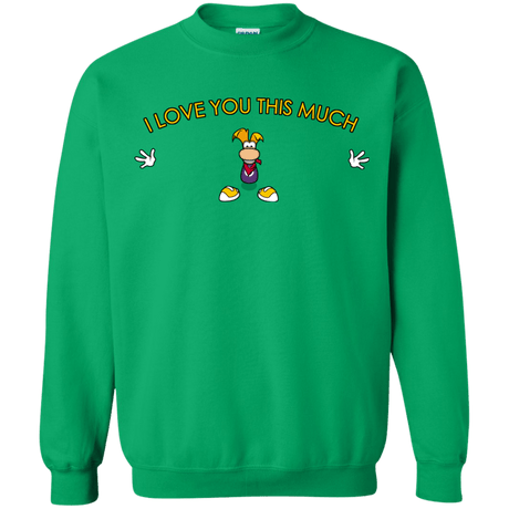 Sweatshirts Irish Green / S I Love You This Much Crewneck Sweatshirt