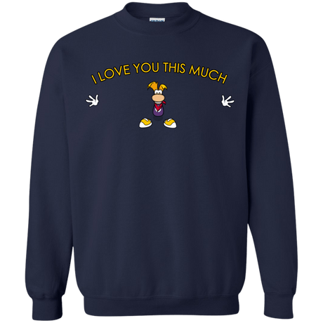 Sweatshirts Navy / S I Love You This Much Crewneck Sweatshirt