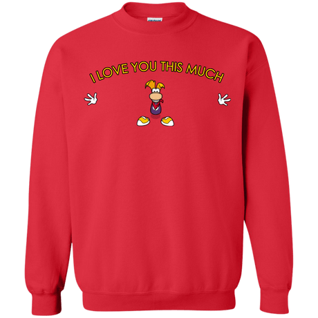 Sweatshirts Red / S I Love You This Much Crewneck Sweatshirt