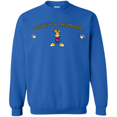 Sweatshirts Royal / S I Love You This Much Crewneck Sweatshirt