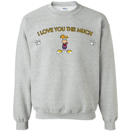 Sweatshirts Sport Grey / S I Love You This Much Crewneck Sweatshirt