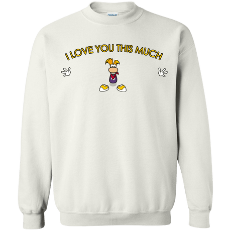 Sweatshirts White / S I Love You This Much Crewneck Sweatshirt