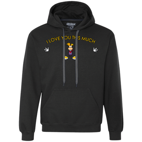 Sweatshirts Black / S I Love You This Much Premium Fleece Hoodie