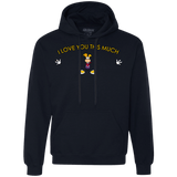 Sweatshirts Navy / S I Love You This Much Premium Fleece Hoodie