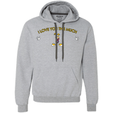 Sweatshirts Sport Grey / S I Love You This Much Premium Fleece Hoodie