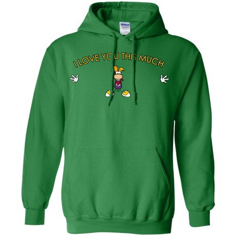 Sweatshirts Irish Green / S I Love You This Much Pullover Hoodie
