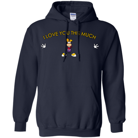 Sweatshirts Navy / S I Love You This Much Pullover Hoodie
