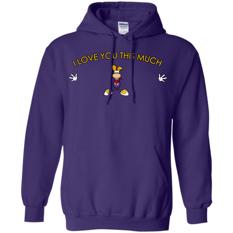 Sweatshirts Purple / S I Love You This Much Pullover Hoodie