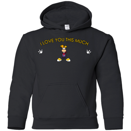 Sweatshirts Black / YS I Love You This Much Youth Hoodie