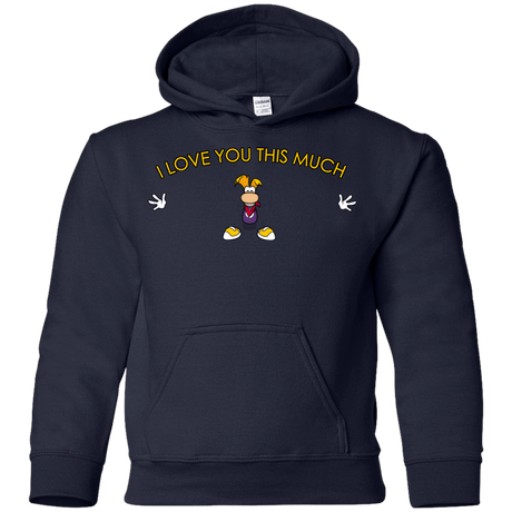 Sweatshirts Navy / YS I Love You This Much Youth Hoodie