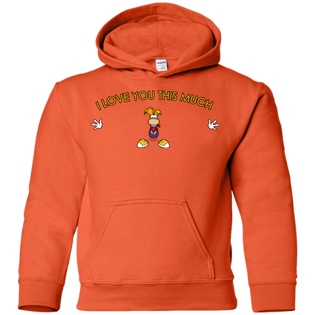Sweatshirts Orange / YS I Love You This Much Youth Hoodie