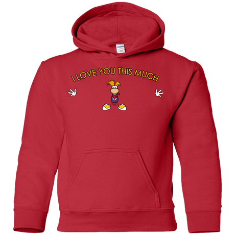 Sweatshirts Red / YS I Love You This Much Youth Hoodie
