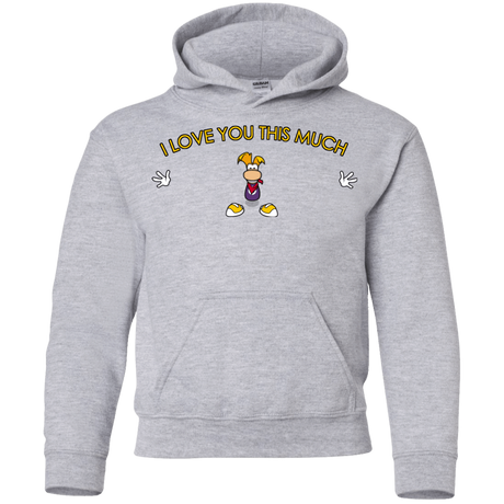 Sweatshirts Sport Grey / YS I Love You This Much Youth Hoodie