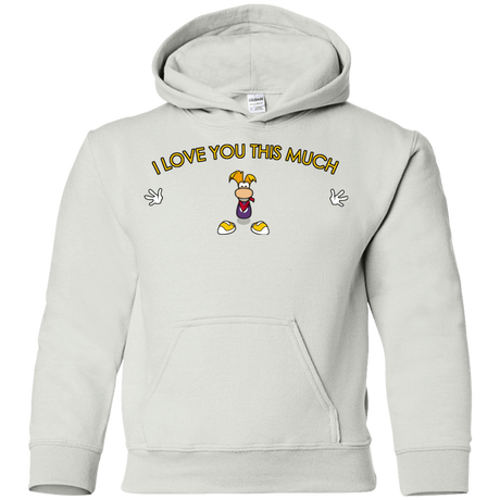 Sweatshirts White / YS I Love You This Much Youth Hoodie