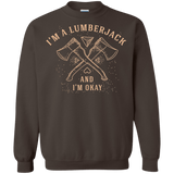 Sweatshirts Dark Chocolate / S I'm a Lumberjack Crewneck Sweatshirt